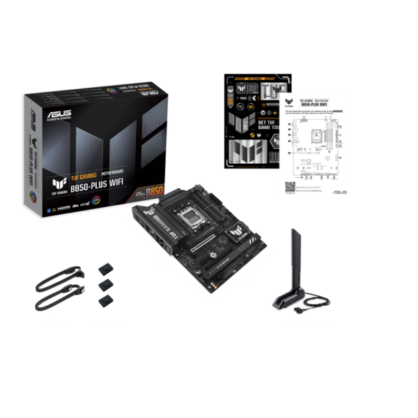 ASUS TUF GAMING B850-PLUS WIFI ATX Motherboard ( AMD Socket AM5, Support AMD Ryzen 9000 & 8000 & 7000 Series Desktop CPU, 4 x DDR5 Ram slots, Max 256GB Ram ) - Image 2