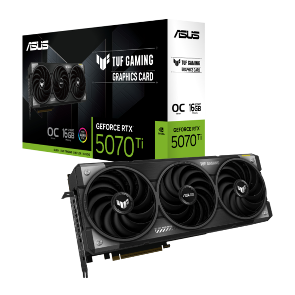 ASUS TUF Gaming GeForce RTX 5070 Ti 16GB GDDR7 OC Edition Gaming Graphics Card With Triple Fans ( TUF-RTX5070TI-O16G-GAMING )