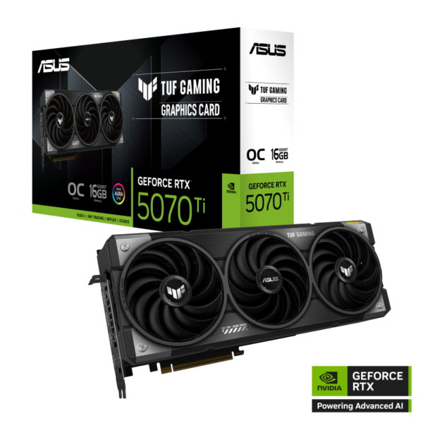 ASUS TUF Gaming GeForce RTX 5070 Ti 16GB GDDR7 OC Edition Gaming Graphics Card With Triple Fans ( TUF-RTX5070TI-O16G-GAMING ) - Image 8