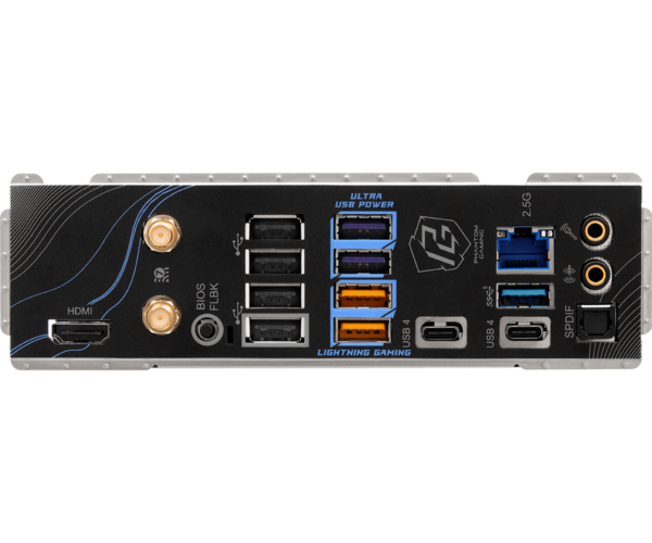 ASRock Phantom Gaming X870 Riptide WiFi ATX Motherboard ( AMD Socket AM5, Supports Ryzen 9000, 8000 and 7000 Series CPU, 4 x DDR5 Ram Slots Max 256GB RAM Support ) - Image 6