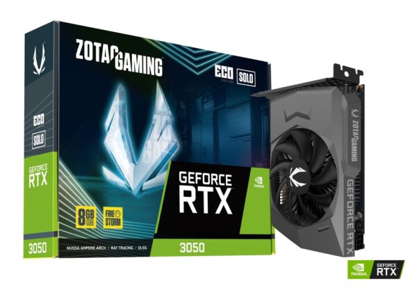 ZOTAC GAMING GEFORCE RTX 3050 ECO SOLO 8GB GDDR6 128-bit Graphics Card With Single Fan ( ZT-A30500R-10L )