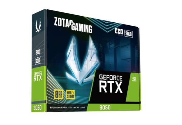ZOTAC GAMING GEFORCE RTX 3050 ECO SOLO 8GB GDDR6 128-bit Graphics Card With Single Fan ( ZT-A30500R-10L ) - Image 3