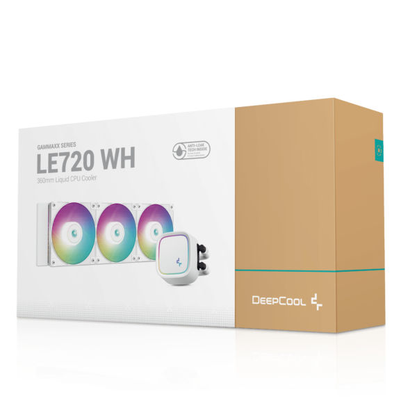 Deepcool LE720 WH 360mm Liquid CPU Cooler With 3 x 120mm New High-Performance ARGB Fans ( R-LE720-WHAMMN-G-1 ) - Image 8
