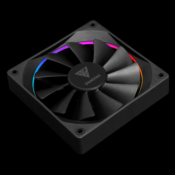Gamdias AEOLUS M3-1201 ARGB PWM 120 mm Ultra Performance Silent Acoustics Single Pack Chassis Fan - Image 4