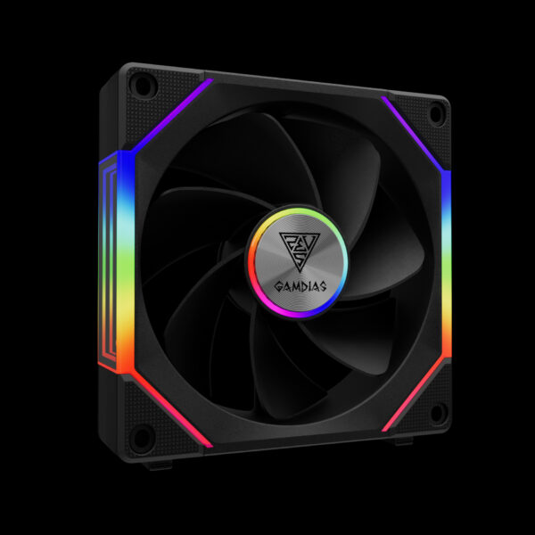 Gamdias AEOLUS P2-1203U 120 mm ARGB PWM Triple Pack Chassis Fan - Image 7