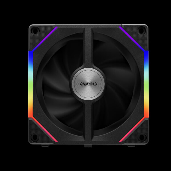 Gamdias AEOLUS P2-1203U 120 mm ARGB PWM Triple Pack Chassis Fan - Image 5