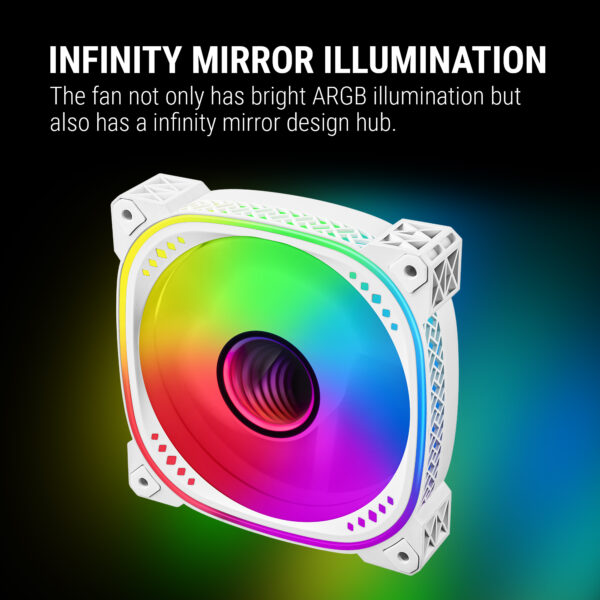 Ant Esports Spectraflow ARGB White 120mm Triple Pack Chassis Fan ( AESP0261 ) - Image 4