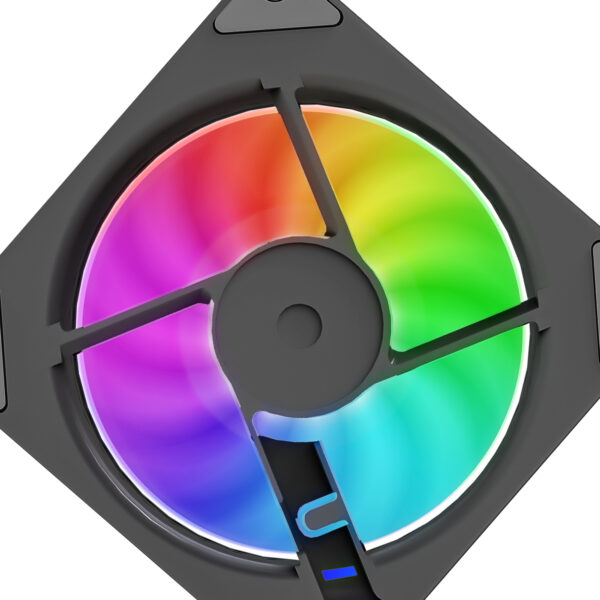 Ant Esports Sciflow ARGB Black 120mm  1500 RPM Single Fan Pack Chassis Fan ( AESP0264 ) - Image 7