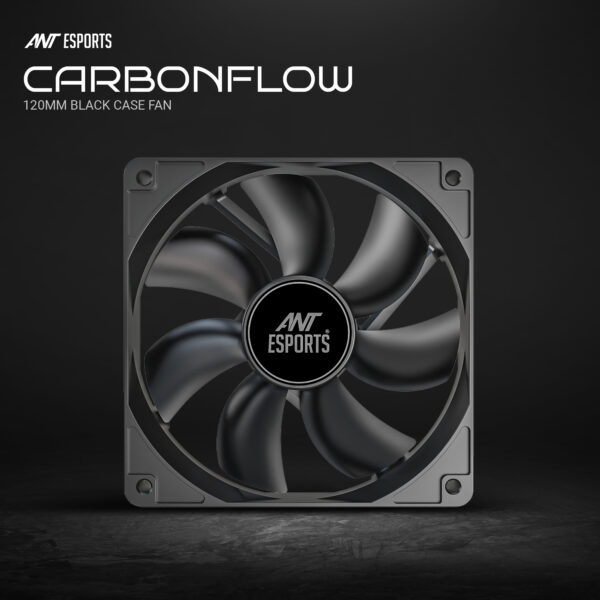 Ant Esports Carbonflow 120mm 1300 RPM Black Single Fan Pack Chassis Fan ( AESP0269 ) - Image 7