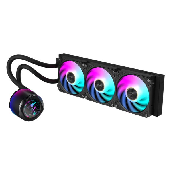 Gigabyte AORUS WATERFORCE X II 360 360mm Black CPU Liquid Cooler With 3 x 120mm ARGB Fans - Image 3