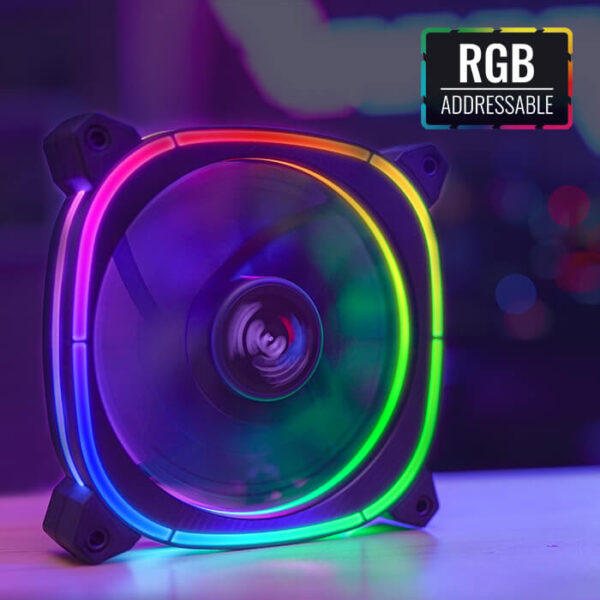 AeroCool Astro 12 120mm 12CM ARGB Single Pack PC FAN ( ASTRO-12-ARGB ) - Image 6