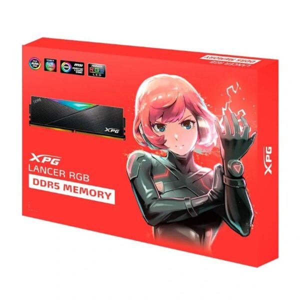 Adata XPG Lancer RGB 32GB (16GB x 2) DDR5 6000MT/s CL30 Black Desktop Ram ( AX5U6000C3032G-DCLARBK ) - Image 4