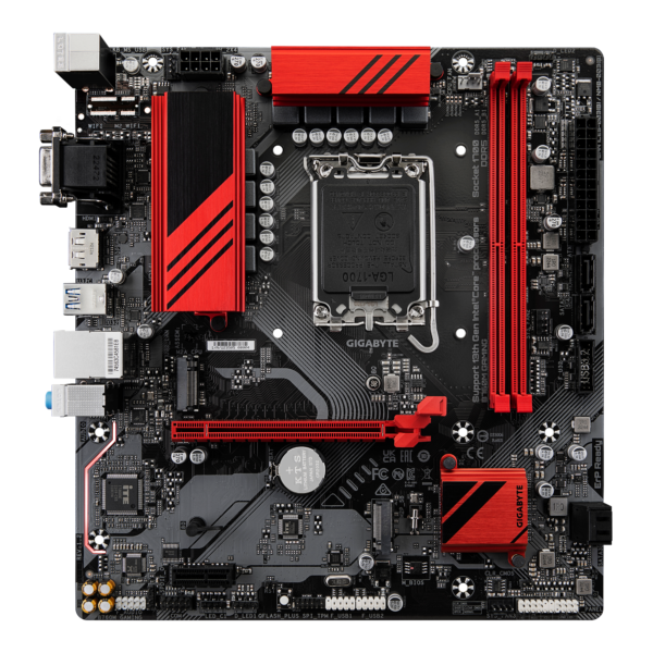 Gigabyte B760M GAMING (rev. 1.2) Micro ATX Motherboard ( Intel LGA1700 Socket, Supports Intel 14th, 13th, and 12th Generation Intel Core, Pentium Gold and Celeron CPU 2 x DDR5 RAM Slots, Max 128GB RAM ) - Image 2