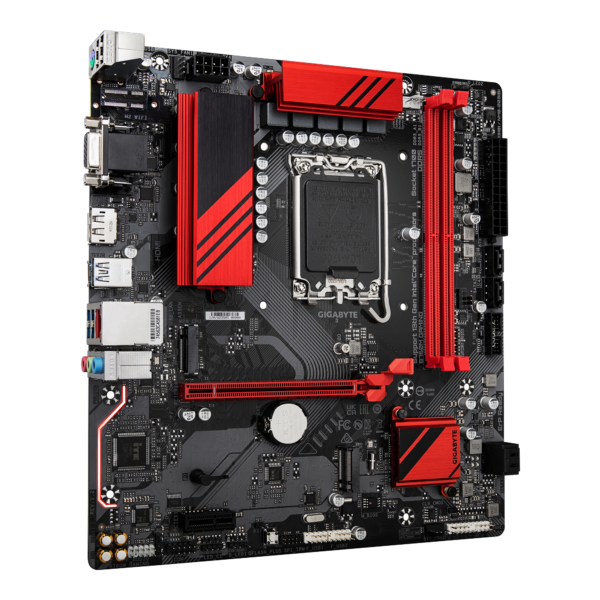 Gigabyte B760M GAMING (rev. 1.2) Micro ATX Motherboard ( Intel LGA1700 Socket, Supports Intel 14th, 13th, and 12th Generation Intel Core, Pentium Gold and Celeron CPU 2 x DDR5 RAM Slots, Max 128GB RAM ) - Image 3