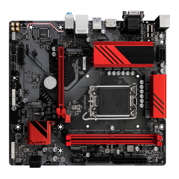Gigabyte B760M GAMING (rev. 1.2) Micro ATX Motherboard ( Intel LGA1700 Socket, Supports Intel 14th, 13th, and 12th Generation Intel Core, Pentium Gold and Celeron CPU 2 x DDR5 RAM Slots, Max 128GB RAM ) - Image 4