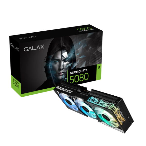 GALAX GeForce RTX 5080 1-Click OC 16GB GDDR7 256-bit Gaming Graphics Card With Triple Fans ( 58NZN6MDBBOC )