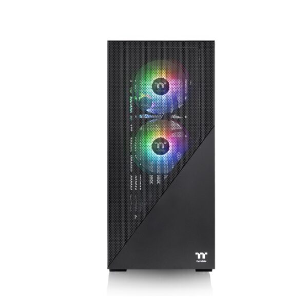 Thermaltake Divider 370 TG ARGB Mid Tower E-ATX 3mm Tempered Glass Black Chassis With Three Preinstalled 120mm ARGB PWM Fans ( CA-1S4-00M1WN-00 ) - Image 3