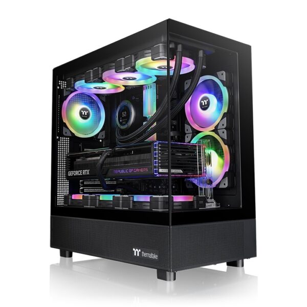 Thermaltake View 270 TG ARGB Mid Tower E-ATX Tempered Glass Black Chassis With Pre-installed One CT140 ARGB Sync PC Cooling Fan ( CA-1Y7-00M1WN-03 )
