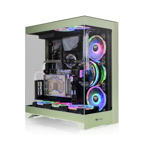 Thermaltake CTE E550 TG Mid Tower E-ATX 4mm Tempered Glass Matcha Green Chassis ( CA-1Z8-00MEWN-00 )