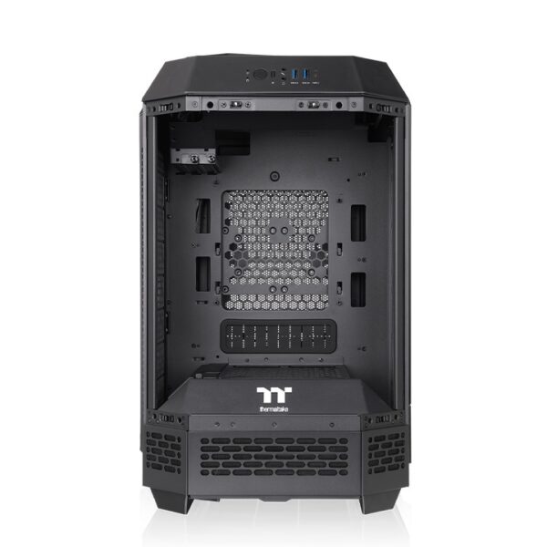 Thermaltake The Tower 250 Mini Tower Mini ITX 3mm Tempered Glass Black Chassis With Pre-installed Two CT120 PC Cooling Fans ( CA-1Z9-00S1WN-00 ) - Image 2