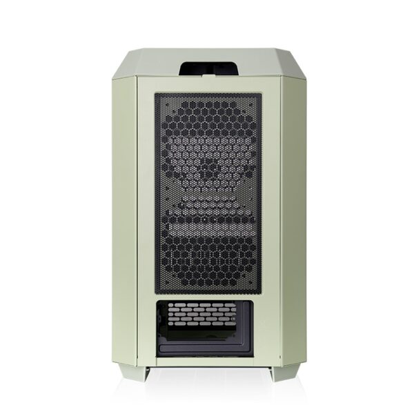 Thermaltake The Tower 250 Mini Tower Mini ITX 3mm Tempered Glass Matcha Green Chassis With Pre-installed Two CT120 PC Cooling Fans ( CA-1Z9-00SEWN-00 ) - Image 4