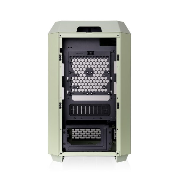 Thermaltake The Tower 250 Mini Tower Mini ITX 3mm Tempered Glass Matcha Green Chassis With Pre-installed Two CT120 PC Cooling Fans ( CA-1Z9-00SEWN-00 ) - Image 5