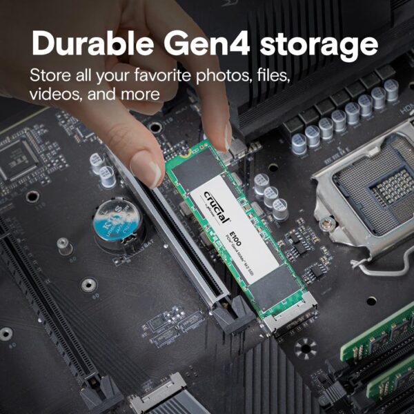 Crucial E100 1TB M.2 NVMe PCIe Gen4 Internal SSD ( CT1000E100SSD8 ) - Image 3