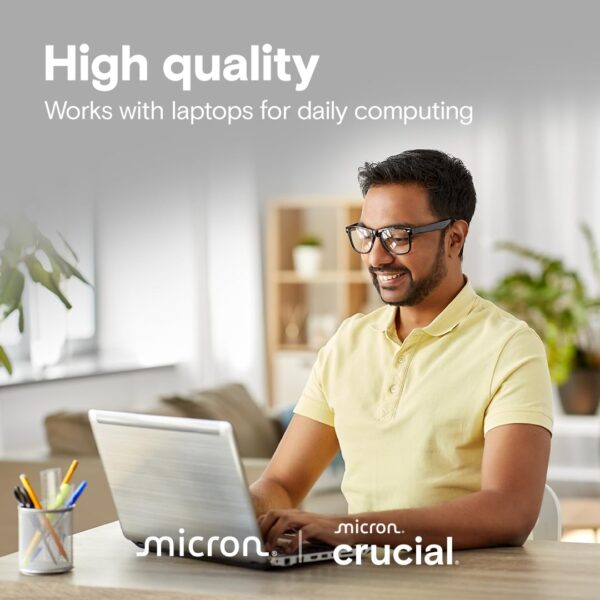 Crucial E100 1TB M.2 NVMe PCIe Gen4 Internal SSD ( CT1000E100SSD8 ) - Image 2