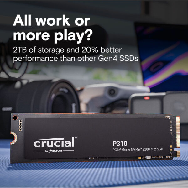 Crucial P310 2TB M.2 NVMe PCIe Gen4 Internal SSD ( CT2000P310SSD8 ) - Image 3