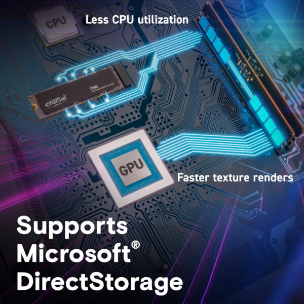 Crucial T500 500GB PCIe Gen4 NVMe M.2 Internal SSD ( CT500T500SSD8 ) - Image 5