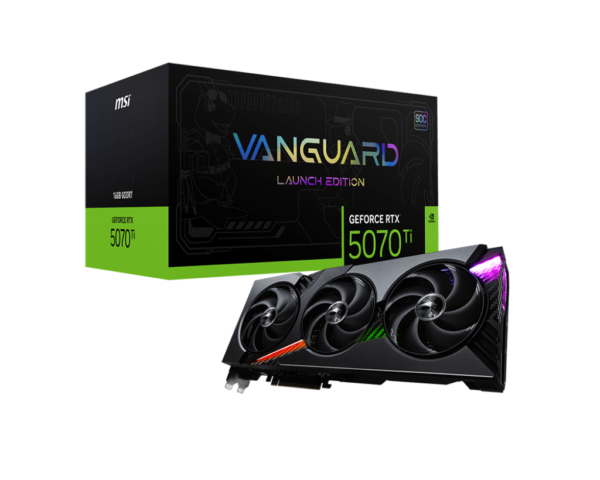 MSI GeForce RTX 5070 Ti 16G VANGUARD SOC LAUNCH EDITION 16GB GDDR7 256-bit Gaming Graphics Card With Triple Fans ( G507T-16VGSL )