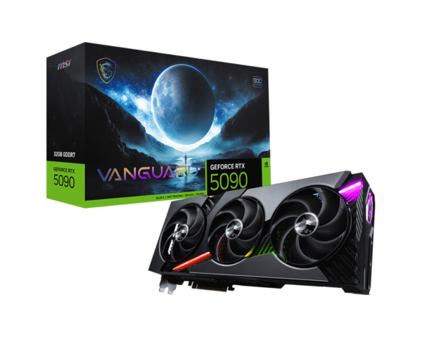 MSI GeForce RTX 5090 32G VANGUARD SOC 32GB GDDR7 512-bit Gaming Graphics Card With Triple Fans ( G5090-32VGS )