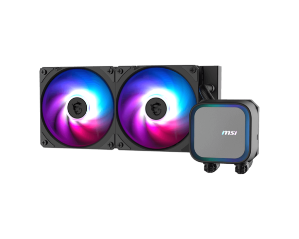 MSI MAG CORELIQUID A13 240 240 mm AIO Black CPU Liquid Cooler With 2 x 120 ARGB Gen2 Fans - Image 3