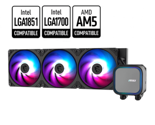 MSI MAG CORELIQUID A13 360 / WHITE 360mm AIO CPU Liquid Cooler With 3 x 120 ARGB Gen2 Fans