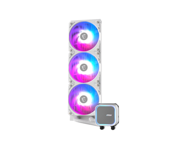 MSI MAG CORELIQUID A13 360 / WHITE 360mm AIO CPU Liquid Cooler With 3 x 120 ARGB Gen2 Fans - Image 2