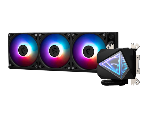 MSI MAG CORELIQUID I360 Black 360mm AIO CPU Liquid Cooler With 3 x 120 ARGB Gen2 Fans