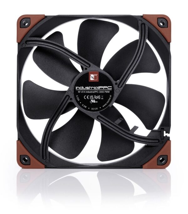 Noctua NF-A14 industrialPPC-3000 PWM 140mm 3000 RPM Single Pack Chassis Fan - Image 5
