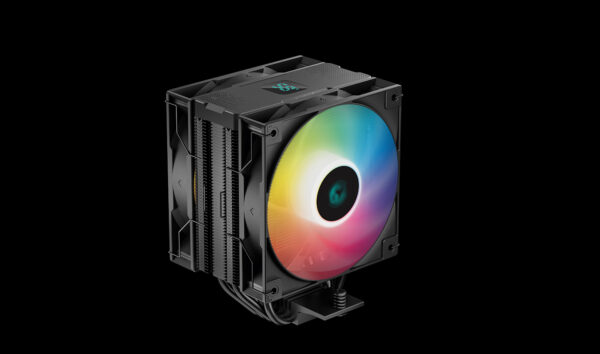Deepcool AG400 Digital Plus 120mm ARGB Dual Fan CPU Air Cooler With Four Advanced Copper Heat Pipes ( R-AG400-BKADMP-G-1 )