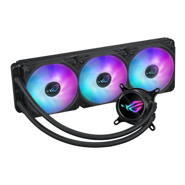 Asus ROG Strix LC III 360 ARGB 360mm Black CPU Liquid Cooler With Three premium ROG ARGB Fans - Image 2