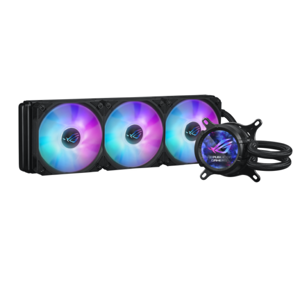 Asus ROG STRIX LC III 360 ARGB LCD 360mm Black CPU Liquid Cooler With Three Premium ROG ARGB Fans