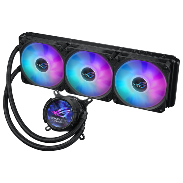 Asus ROG STRIX LC III 360 ARGB LCD 360mm Black CPU Liquid Cooler With Three Premium ROG ARGB Fans - Image 4