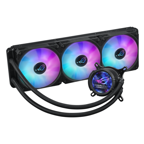 Asus ROG STRIX LC III 360 ARGB LCD 360mm Black CPU Liquid Cooler With Three Premium ROG ARGB Fans - Image 2