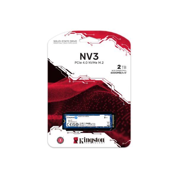 Kingston NV3 2TB 3D NAND M.2 PCIe 4.0 NVMe SSD ( SNV3S/2000G ) - Image 3
