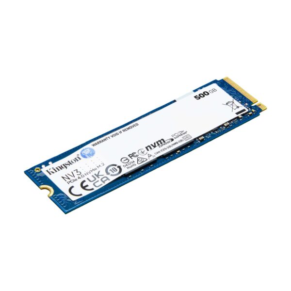 Kingston NV3 500GB 3D NAND M.2 PCIe 4.0 NVMe SSD ( SNV3S/500G ) - Image 2