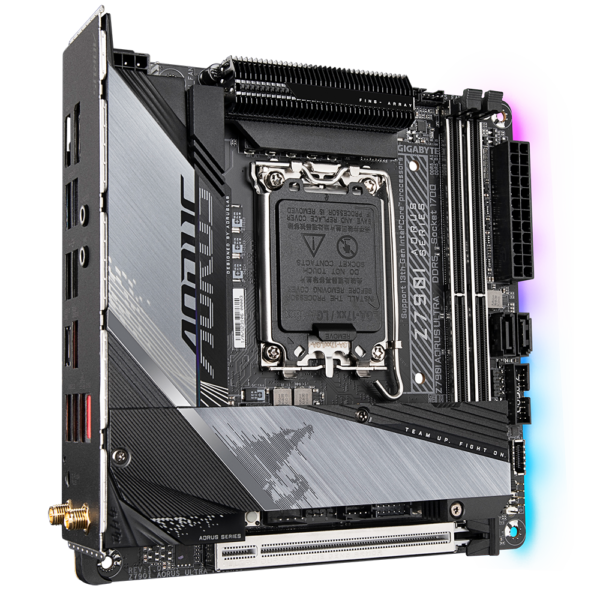 Gigabyte Z790I AORUS ULTRA (rev. 1.0) Mini-ITX Motherboard ( Intel LGA1700 Socket, Supports Intel 14th, 13th, and 12th Generation Intel Core, Pentium Gold and Celeron CPU, 2 x DDR5 RAM Slots, Max 128GB RAM ) - Image 3
