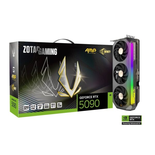 ZOTAC GAMING GeForce RTX 5090 AMP Extreme INFINITY 32GB GDDR7 512-bit Gaming Graphics Card With Triple Fans ( ZT-B50900B-10P )