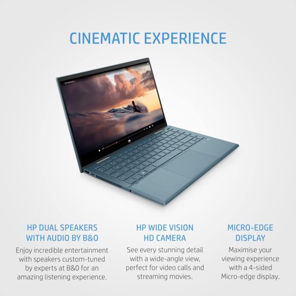 HP Pavilion x360 14-dy1009tu Intel Core i5 11th Gen 14-inch Touch FHD IPS 2 in 1 Laptop ( 8 GB DDR4 RAM, 512GB SSD, WIN 11+MSO, Blue ) - Image 6