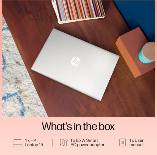 HP 15-fd0112TU Intel Core i5 12th Gen 15.6 inches FHD Thin and Light Laptop ( 8 GB DDR4 RAM, 1 TB SSD, WIN 11+MSO, Silver ) - Image 2