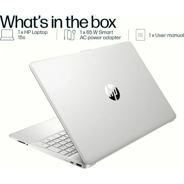 HP 15S-FD0186TU Intel Core i3-1315U 13th Gen 15.6 Inch Full HD Thin and Light Silver Laptop ( 8 GB DDR4 RAM, 512 GB SSD, WIN11+MSO ) - Image 4