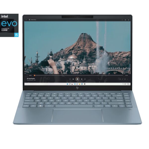 HP Pavilion Plus 14-ew1082TU Intel Evo Platform Intel Core Ultra 5 Processor 14 inch WQXGA Thin and Light Blue Laptop A3WE3PA ( 16 GB LPDDR5x RAM, 512 GB SSD, WIN 11+MSO )